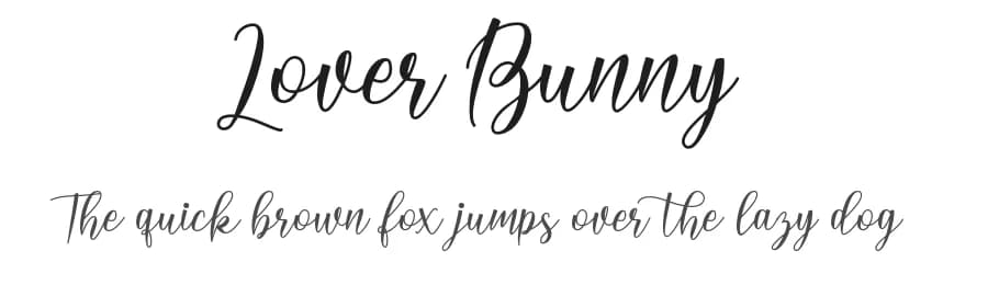 Lover Bunny by Ardyana Types — Script Handwritten Font