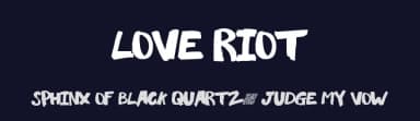 Love Riot by Xerographer Fonts — Script Handwritten Font — thumbnail 2