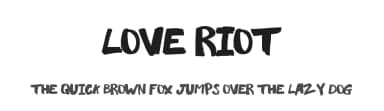 Love Riot by Xerographer Fonts — Script Handwritten Font — thumbnail 1