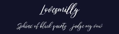 Lovesmilly by Maulana Creative — Script Handwritten Font — thumbnail 2