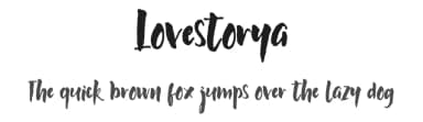 Lovestorya by Silverdav Studio — Script Handwritten Font — thumbnail 1