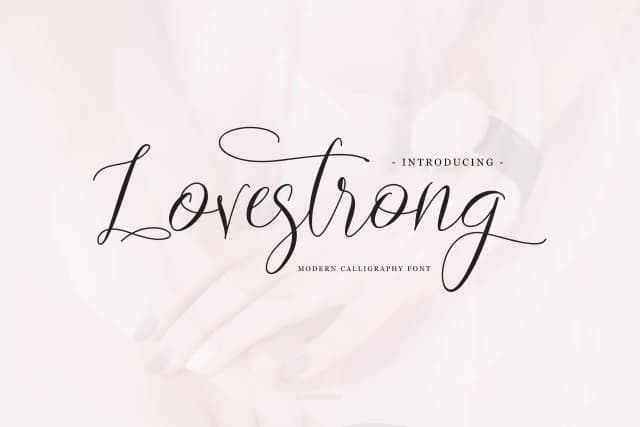 Lovestrong Font by rometheme — Script Handwritten Font