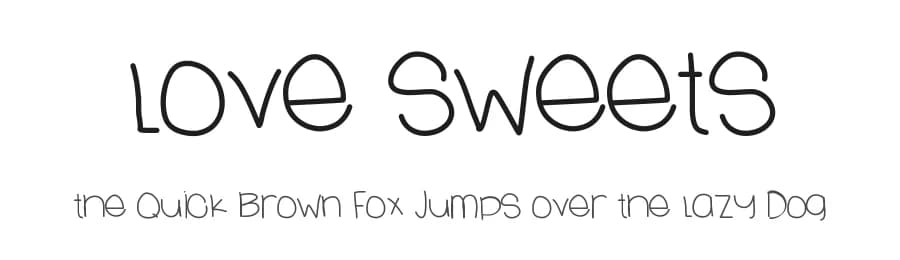 Love Sweets by Des Gomez — Script Handwritten Font