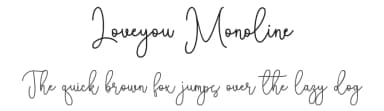 Loveyou Monoline by Fillo Graphic — Script Handwritten Font — thumbnail 1