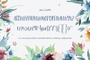 Loving Saskia Font by Creativeqube Design — Script Handwritten Font — thumbnail 5
