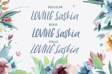 Loving Saskia Font by Creativeqube Design — Script Handwritten Font — thumbnail 6