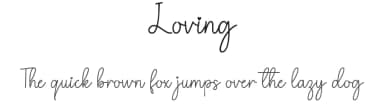 Loving by Danar Nugroho — Script Handwritten Font — thumbnail 1