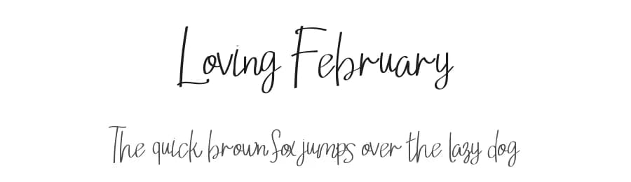 Loving February by Illushvara — Script Handwritten Font