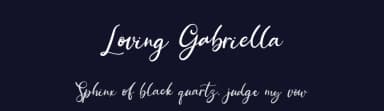 Loving Gabriella by Kong Font — Script Handwritten Font — thumbnail 2