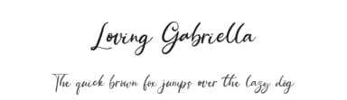 Loving Gabriella by Kong Font — Script Handwritten Font — thumbnail 1