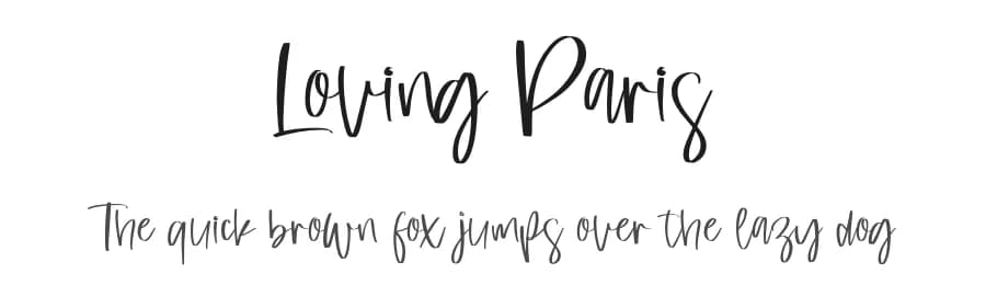 Loving Paris by Perspectype Studio - Letterena.com — Script Handwritten Font