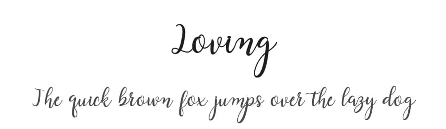 Loving by Creative Lab — Script Handwritten Font