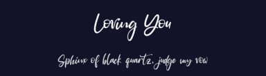 Loving You by Arlila Foundation — Script Handwritten Font — thumbnail 2