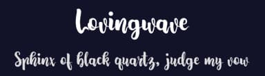 Lovingwave by Onne Hermawan — Script Handwritten Font — thumbnail 2