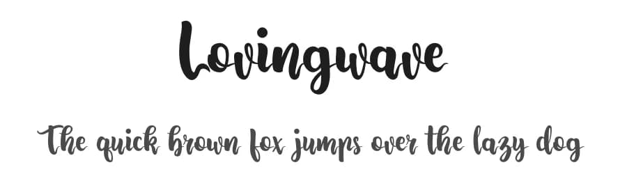 Lovingwave by Onne Hermawan — Script Handwritten Font — preview 1