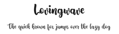 Lovingwave by Onne Hermawan — Script Handwritten Font — thumbnail 1