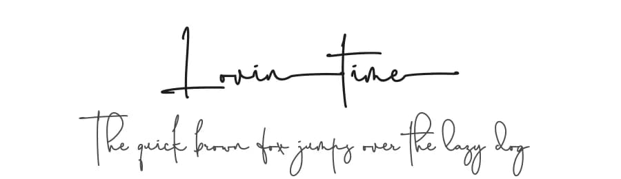 Lovintime by Abo Daniel Studio — Script Handwritten Font