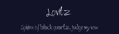 Lovitz by Meir Sadan — Script Handwritten Font — thumbnail 2