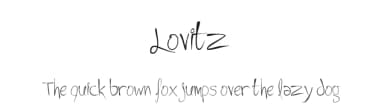Lovitz by Meir Sadan — Script Handwritten Font — thumbnail 1