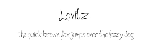 Lovitz by Meir Sadan — Script Handwritten Font