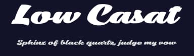 Low Casat by Måns Grebäck — Script Handwritten Font — thumbnail 2
