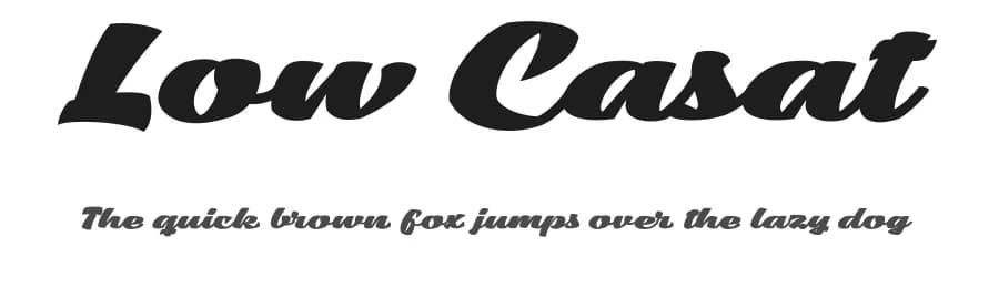Low Casat by Måns Grebäck — Script Handwritten Font