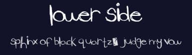 Lower Side by Xerographer Fonts — Script Handwritten Font — thumbnail 2