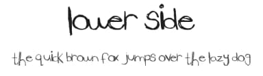 Lower Side by Xerographer Fonts — Script Handwritten Font — thumbnail 1