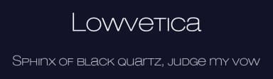 Lowvetica by Mario Arturo — Sans Serif Font — thumbnail 2