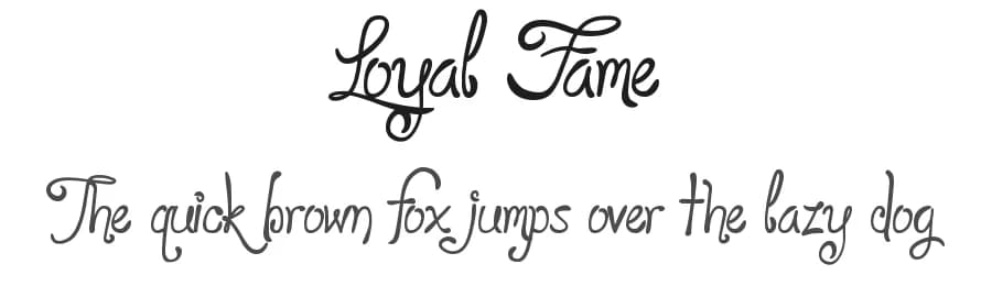 Loyal Fame by Dirt2.com - SickCapital — Script Handwritten Font