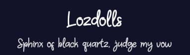 Lozdolls by Mario Davin — Script Handwritten Font — thumbnail 2
