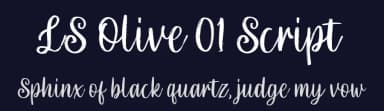 LS Olive 01 Script by Letterhend Studio — Script Handwritten Font — thumbnail 2