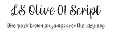 LS Olive 01 Script by Letterhend Studio — Script Handwritten Font — thumbnail 1