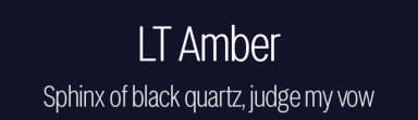 LT Amber by LyonsType — Sans Serif Font — thumbnail 2