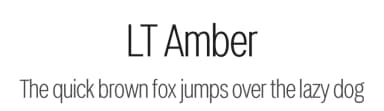 LT Amber by LyonsType — Sans Serif Font — thumbnail 1