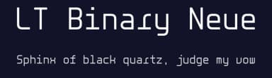 LT Binary Neue by LyonsType — Sans Serif Font — thumbnail 2