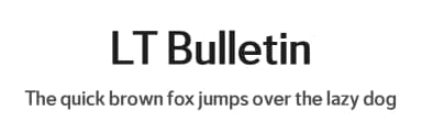 LT Bulletin by LyonsType — Sans Serif Font — thumbnail 1