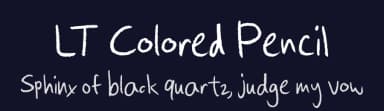 LT Colored Pencil by LyonsType — Script Handwritten Font — thumbnail 2