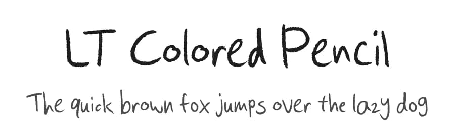 LT Colored Pencil by LyonsType — Script Handwritten Font — preview 1