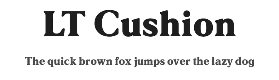 LT Cushion by LyonsType — Serif Font