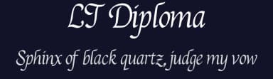LT Diploma by LyonsType — Script Handwritten Font — thumbnail 2