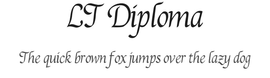 LT Diploma by LyonsType — Script Handwritten Font