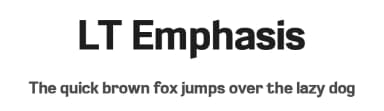 LT Emphasis by LyonsType — Sans Serif Font — thumbnail 1
