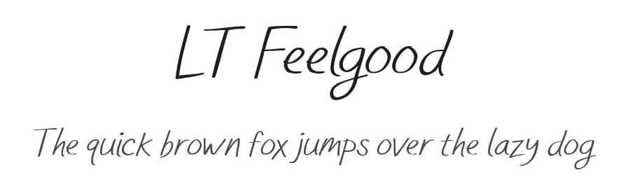 LT Feelgood by LyonsType — Script Handwritten Font — preview 1