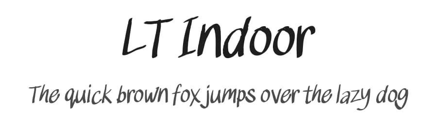 LT Indoor by LyonsType — Script Handwritten Font