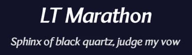LT Marathon by LyonsType — Sans Serif Font — thumbnail 2