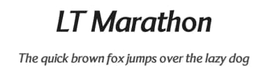 LT Marathon by LyonsType — Sans Serif Font — thumbnail 1