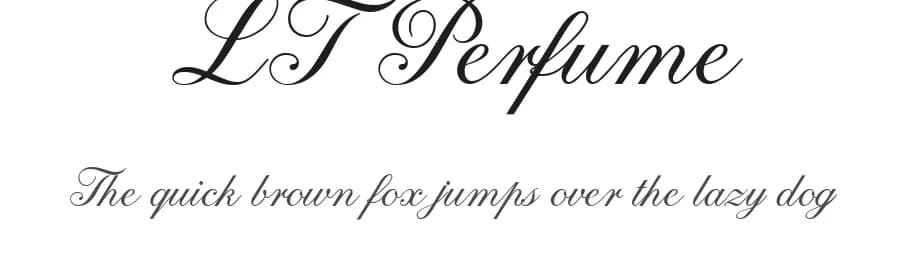 LT Perfume by LyonsType — Script Handwritten Font
