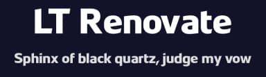 LT Renovate by LyonsType — Sans Serif Font — thumbnail 2