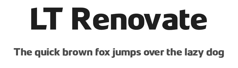 LT Renovate by LyonsType — Sans Serif Font